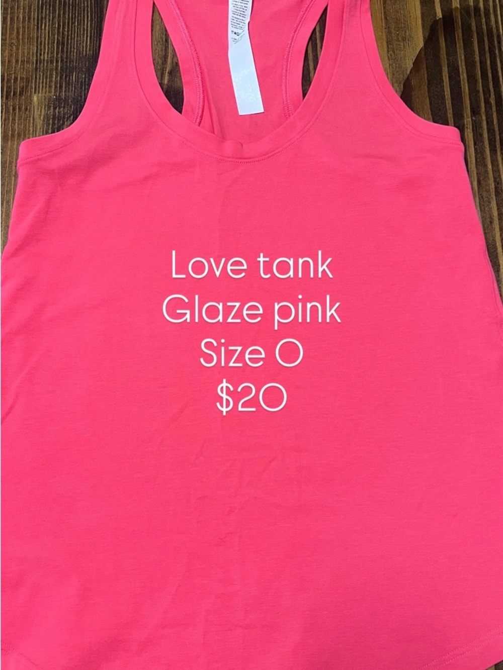 lululemon athletica Love Tank Glaze Pink